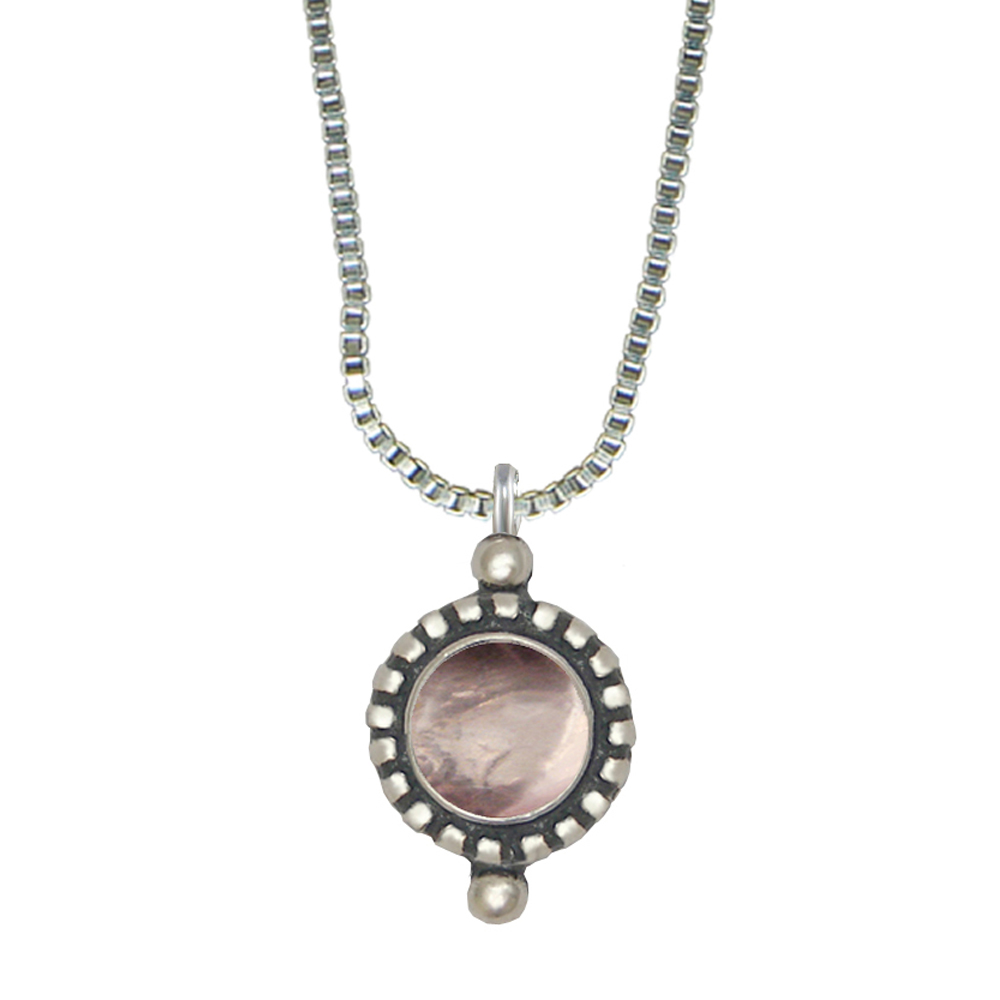 Sterling Silver Little Rose Quartz Pendant Necklace